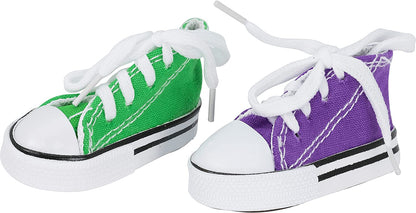 2 Mini Sneakers Colorful Cotton Chew Parrot Quaker Budgie Finch Cockatiel Dove